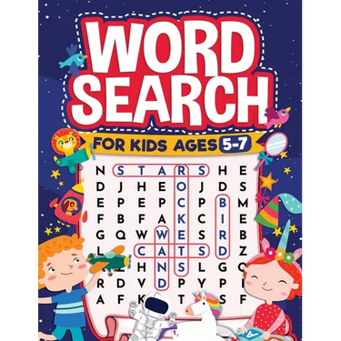 Word Search for Kids Ages 5-7: Fun Word Search for Clever Kids to Improve their Learning Skills and Practice Vocabulary: Great educational workbook wi