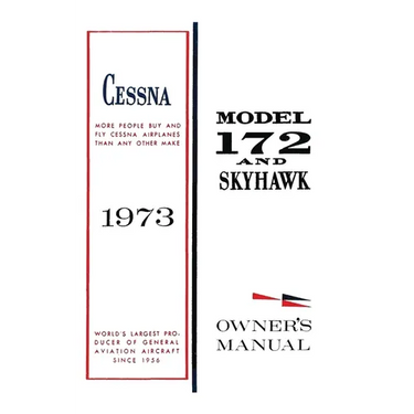 Cessna 1973 Model 172 and Skyhawk Owner's Manual