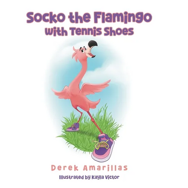 Socko the Flamingo with Tennis Shoes