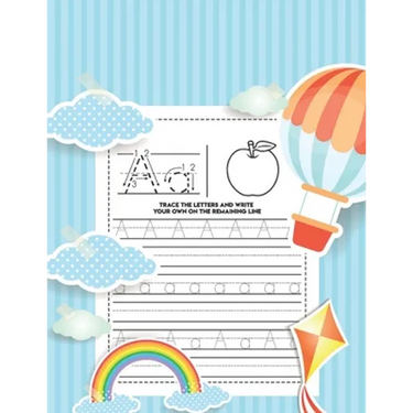Trace the Letters and Write Your Own on the Remaining Line: TRACE THE LETTERS AND WRITE This book is perfect for kids who want to learn the letters of