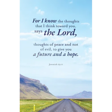 Graduation Bulletin: A Future (Package of 100): Jeremiah 29:11 (Nkjv)