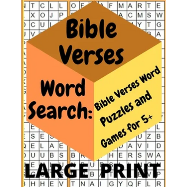 Bible Verses Word Search: Bible Verses Word Puzzles and Games for 5+: LARGE PRINT