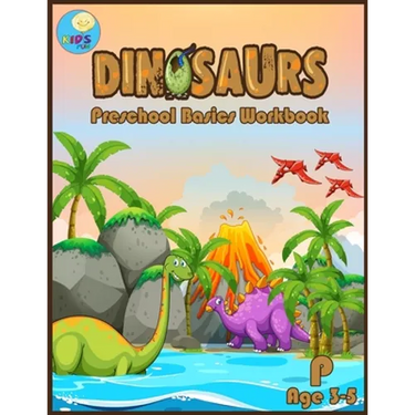 Dinosaurs Preschool basic workbook: Basic activity book for Pre-k ages 3-5 and Math Activity Book with Number Tracing, Counting, and coloring.