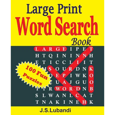 Large Print Word Search Book
