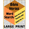 Bible Verses Word Search: Bible Verses Word Puzzles and Games for 5+: LARGE PRINT