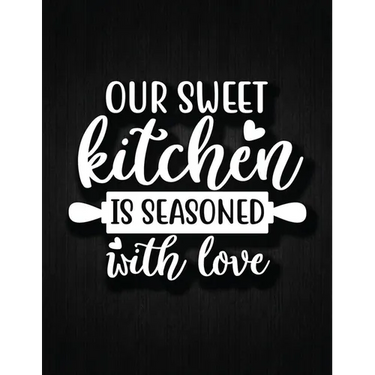 Our Sweet Kitchen Is Seasoned With Love: Recipe Notebook to Write In Favorite Recipes - Best Gift for your MOM - Cookbook For Writing Recipes - Recipe
