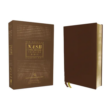 Nasb, Thinline Bible, Genuine Leather, Buffalo, Brown, Red Letter Edition, 1995 Text, Comfort Print