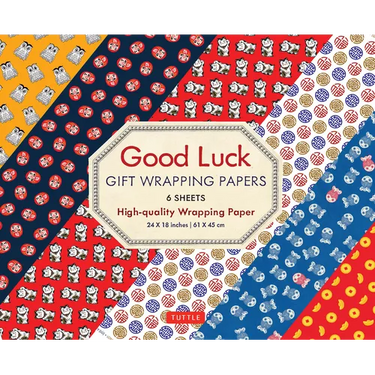 Good Luck Gift Wrapping Papers - 6 Sheets: 24 X 18 Inch (61 X 45 CM) Wrapping Paper