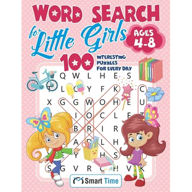 Word Search for Little Girls Ages 4-8: 100 Interesting Puzzles for Every Day