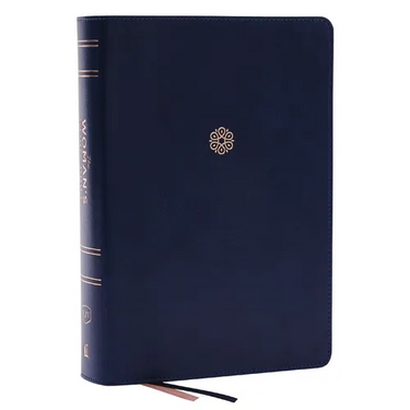 Kjv, the Woman's Study Bible, Blue Leathersoft, Red Letter, Full-Color Edition, Comfort Print: Receiving God's Truth for Balance, Hope, and Transforma