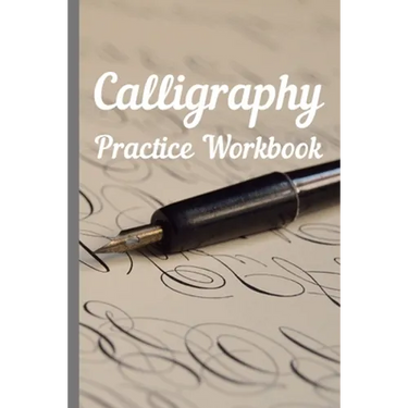 Calligraphy: Practice Workbook 6x9 50 paged calligraphy practice notebook exercise book - 25 pages of slant grid and 25 pages for c