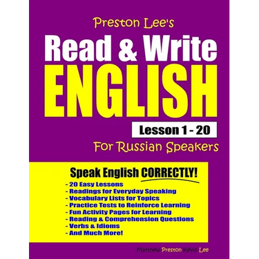 Preston Lee's Read & Write English Lesson 1 - 20 For Russian Speakers