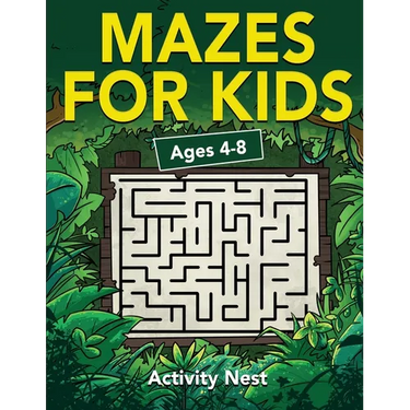 Mazes For Kids Ages 4-8: Maze Activity Book for Kids 4-6, 6-8 Workbook for Games, Puzzles, and Problem-Solving