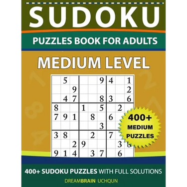 Sudoku Puzzles book for adults: 400+ Medium puzzles with full Solutions