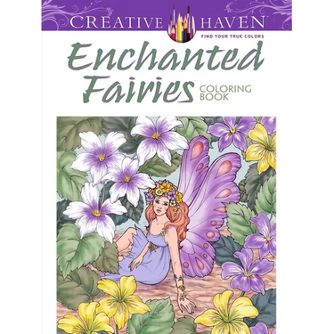 Creative Haven Enchanted Fairies Coloring Book