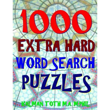1000 Extra Hard Word Search Puzzles: Fun Way to Improve Your IQ