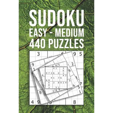 SUDOKU easy - medium 440 Puzzles: For Beginner And Novice Solvers Entertaining Game To Keep Your Brain Active
