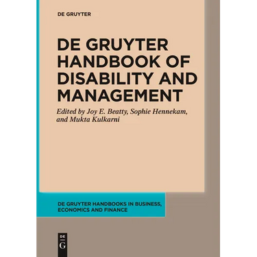 de Gruyter Handbook of Disability and Management