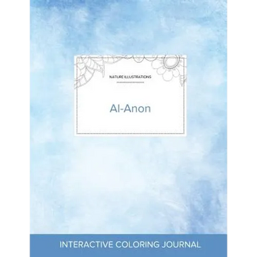 Adult Coloring Journal: Al-Anon (Nature Illustrations, Clear Skies)