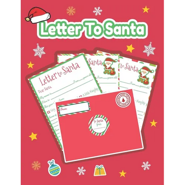 Letter to Santa: Letter to Santa: Kit with Stickers and red Envelopes to write a Letter to Santa Claus for Kids 7 letters with stickers and envelop Ch