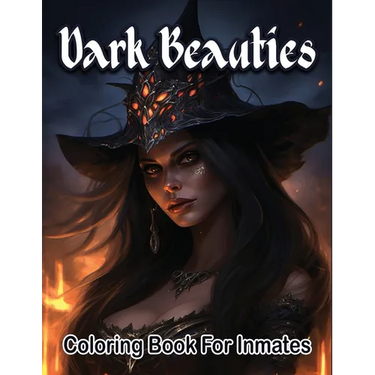 Dark beauties woman coloring book for inmates
