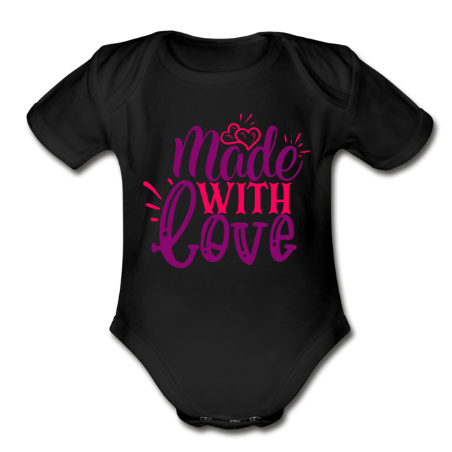 Made With Love Baby Bodysuit by Tshirt Unlimited