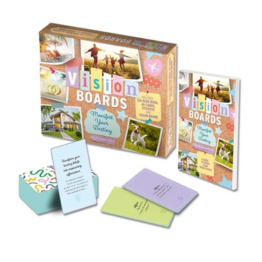Vision Boards Manifest Your Destiny Kit: Includes 128-Page Book, 40 Cards, Stickers, and Vision Board