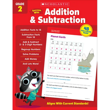 Scholastic Success with Addition & Subtraction Grade 2 Workbook