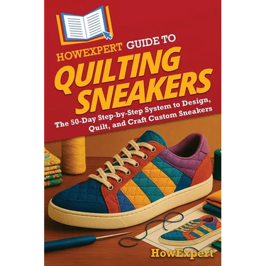 HowExpert Guide to Quilting Sneakers: The 50-Day Step-by-Step System to Design, Quilt, and Craft Custom Sneakers