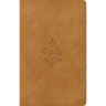 ESV Giant Print Personal Size Bible, Red Letter, Thumb Indexed (Trutone, Nubuck Caramel, Wildflower Design)