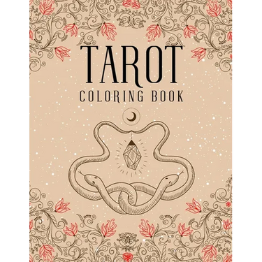 Tarot Coloring Book: Magic Witch Cards Shadows Coloring Book