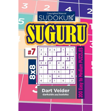 Sudoku Suguru - 200 Easy to Medium Puzzles 8x8 (Volume 7)
