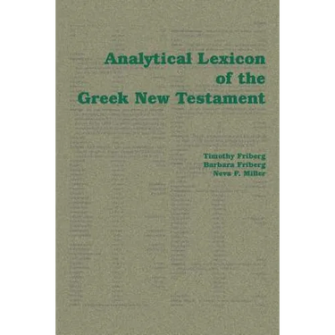 Analytical Lexicon of the Greek New Testament