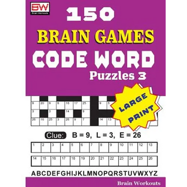 150 Brain Games - CODE WORD Puzzles 3
