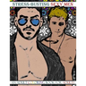 Stress-Busting Sexy Men: An Adult Coloring Book for Adults (Grayscale images of hot men with stress-relieving patterned backgrounds)