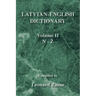 Latvian-English Dictionary: Volume Ii N-Z