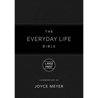 The Everyday Life Bible Large Print Black Leatherluxe(r): The Power of God's Word for Everyday Living