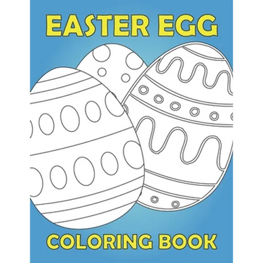Easter Egg Coloring Book: Activity book for kids 1-4 ages / Color, draw and cut out - fast drawing and scissor skills building / fun and education