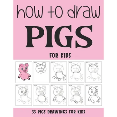 How to Draw Pigs for Kids