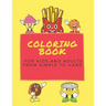 coloring book for kids and adults from simple to hard