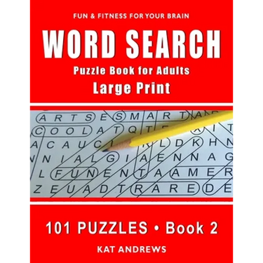 Word Search Puzzle Book for Adults: Large Print 101 Puzzles - Book 2