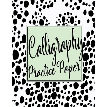 Calligraphy Practice Sheets: Workbook of Slanted Grid Calligraphy Paper Modern Calligraphy Handwriting for Beginners - Black Dots