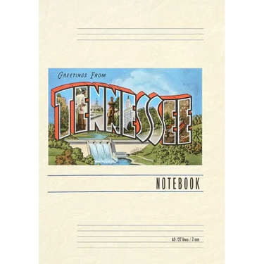 Vintage Lined Notebook Greetings from Tennessee