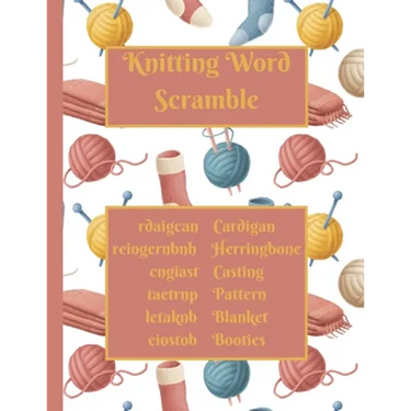 Knitting Word Scramble: Activity puzzle book for someone who loves to knit