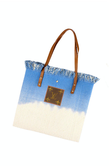 Upcycled Tie-dye Color-block Tote by Embellish Your Life