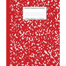 Marbled Composition Notebook: Red Marble Wide Ruled Paper Subject Book