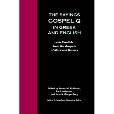 Sayings Gospel Q Greek English