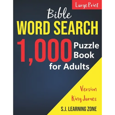 1,000: Bible Word Search Puzzle Book for Adults: King James Version (Large Print)