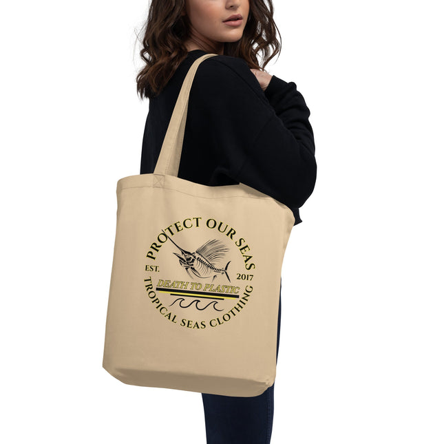 Death - to - Plastic Eco Tote Bag by Tropical Seas Clothing