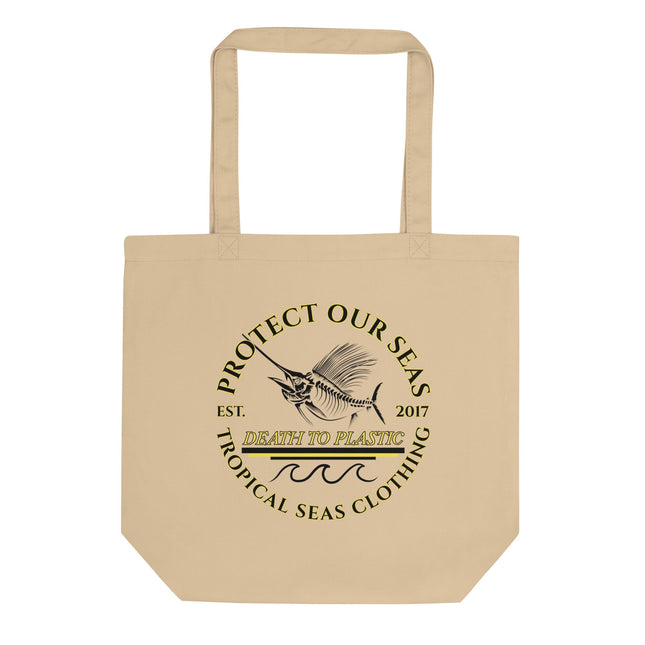Death - to - Plastic Eco Tote Bag by Tropical Seas Clothing